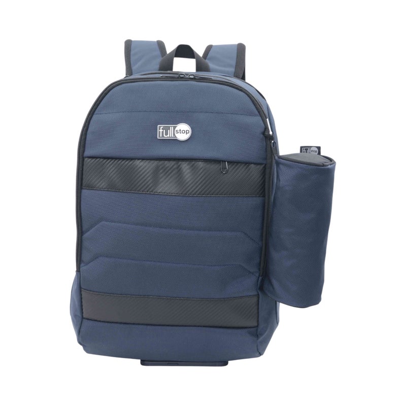 Full Stop Solid Navy School Backpack for Kids - Image 1